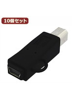 10個セット 3Aカンパニー USB2.0 miniUSB（メス）-B（オス）変換プラグ USB変換アダプタ UAD-MNBB UAD-M...
