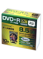 10個セット HIDISC DVD＋R DL 8倍速対応 8.5GB 1回 データ記録用 インクジェットプリンタ対応10枚 スリ...