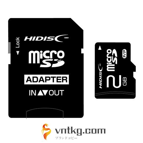 HIDISC microSDメモリーカード 2GB HDMCSD2GCLJP3