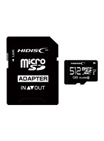 HIDISC microSDXCカード 512GB A2， V30， CLASS10 UHS-1 Speed Class3対応 SD変換アダプタ付き HDMCSDX...