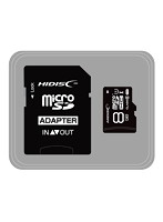 HIDISC microSDHCカード 8GB CLASS10 UHS-1対応 高速転送 Read70 SD変換アダプタ付き HDMCSDH8GCL10JP3