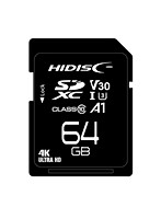 HIDISC 超高速SDXCカード 64GB CLASS10 UHS-I Speed class3 A1対応 HDSDX64GCL10V30
