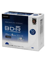 10個セット HIDISC BD-R 6倍速 映像用デジタル放送対応 インクジェットプリンタ対応10枚5mmスリムケース...