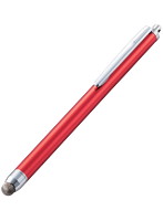 スマートフォン・タブレット用タッチペン/導電繊維タイプ/レッド P-TPS03RD