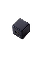 オーディオ用AC充電器/for Walkman/CUBE/1A出力/USB1ポート/ブラック AVS-ACUAN007BK