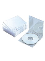 CD/DVDスリムプラケース/1枚収納/10パック/クリア CCD-JSCS10CR