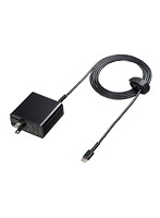 サンワサプライ USB Power Delivery対応AC充電器（PD45W・TypeCケーブル一体型） ACA-PD75BK
