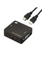ラトックシステム HDMI to VGAコンバーター HDMIケーブル 1mセット RS-HD2VGA1＋HDM10-064BK