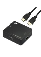 ラトックシステム コンポジット to HDMIコンバーター HDMIケーブル 1mセット RS-AV2HD1＋HDM10-064BK