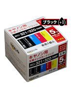 ワールドビジネスサプライ Luna Life キヤノン用 互換インクカートリッジ BCI-321＋320/5MP 320ブラック...