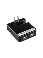 サンワサプライ USB充電タップ型ACアダプタ（出力2.1A×2ポート）ブラック ACA-IP25BK