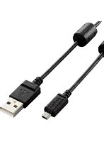 5個セット エレコム デジカメ用USBケーブル（平型mini8pin） DGW-F8UF15BKX5