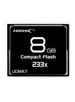 HIDISC CFカード 8GB 233x Read35MB/s MLCチップ搭載 HDCF8G233XJP3