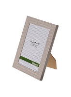 エツミ フォトフレーム Weal-ウィール- 「幸せ」 ポストカードサイズ（4×6in） PS グレー VE-5568
