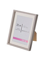 エツミ フォトフレーム Shelf-シェルフ- 「棚」 2L（5×7in）/ポストカード（4×6in） PS グレー VE-5593