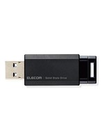 外付けSSD/ノック式/USB3.2（Gen2）対応/250GB/ブラック ESD-EPK0250GBK
