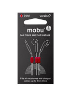 Mobu モブ ケーブル類をスッキリまとめる ケーブルクリップ cable organiser レッド 6個入り Mobu60041