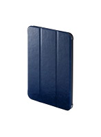サンワサプライ iPad mini 2021 ソフトレザーケース ブルー PDA-IPAD1807BL