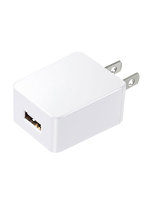 サンワサプライ USB充電器（1A・高耐久タイプ・ホワイト） ACA-IP49W