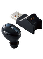 ワイヤレスイヤホン Bluetoothイヤホン ヘッドセット 片耳 小型 通話 マイク 付き ブラック USB充電 充...