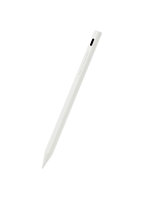 タッチペン 充電式 スタイラスペン 極細 ペン先 2mm マグネット付 iPad ホワイト P-TPACSTAP02WH