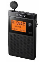 ソニー FMステレオ/AM 名刺型ラジオ ブラック SRF-R356