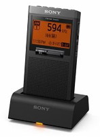 ソニー SRF-T355K FMステレオ/AM PLLシンセサイザーラジオ 充電スタンド付