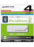 GREENHOUSE USBフラッシュメモリ ピコドライブN 4GB GH-UFD4GN