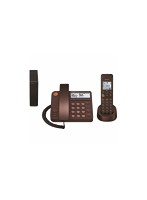 SHARP コードレスデザイン電話機 親機1台＋子機1台 ブラウンメタリック JD-XG1CL-T