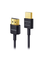 デジフォース PREMIUM HDMI Cable 4K/Ultra HD対応ケーブル 超スリムタイプ 0.9m ブラック D0040BK