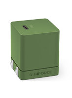 デジフォース Cube キューブ型PD充電器 20W 1C オリーブグリーン D0037OG