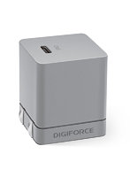 デジフォース Cube キューブ型PD充電器 20W 1C チャコールグレー D0037CG