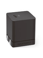 デジフォース Cube キューブ型PD充電器 20W 1C ブラック D0037BK