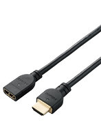 HDMI 延長 ケーブル 0.5m 4K 60p 金メッキ Fire TV Stick など対応 RoHS指令準拠 ARC ブラック DH-HDEX05BK