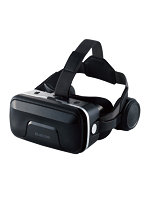 VRゴーグル VRヘッドセット ヘッドホン一体型 スマホ用 メガネ対応 目幅調節可 ピント調節可 4.8～7イン...