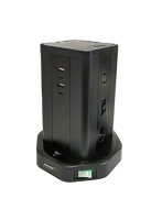 HIDISC タワー型USB付電源タップ （Type-C×2＋Type-A×2） HD-AC12C2U2BK