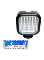 LPL LEDライト VL-GX360 ＋ アルカリ乾電池 単3形10本パックセット L27004＋HDLR6/1.5V10P