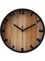 掛時計 ブランチ Φ22cm BK（99028）