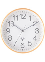 電波掛時計 プライウッド Φ28cm WH（85352）