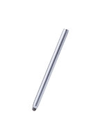 タッチペン スタイラスペン マグネット吸着 導電繊維ペン先 シルバー P-TPSMGSV