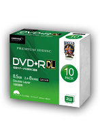HIDISC DVD＋R DL 8倍速対応 8.5GB 1回 データ記録用 インクジェットプリンタ対応10枚 スリムケース入り...