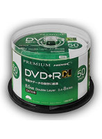 HIDISC データ用 DVD＋R DL 片面2層 8.5GB 50枚 8倍速対応 インクジェットプリンタ対応 HDVD＋R85HP50