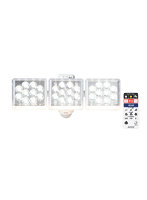 ムサシ RITEX フリーアーム式高機能LEDセンサーライト（12W×3灯） 「コンセント式」