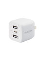USB Type-C 充電器 PD 対応 出力 32W タイプC ×1 USB A ×2 【 MacBook Air iPad iPhone Android Nintendo Switch 等対応 】 ホワイト EC-AC4032WH