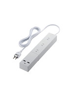電源タップ 延長コード USB付き 2.5m （ コンセント ×3 Type-C ×1 USB-A ×2 ） PD 対応 フットパーツ付 ...