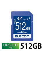 SDカード 512GB class10対応 高速データ転送 読み出し70MB/s データ復旧サービス MF-FS512GU11R
