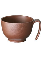 スケーター 木目持ちやすい茶碗ハンドル ブラウン NBLS1H 径10.4cm×高7cm