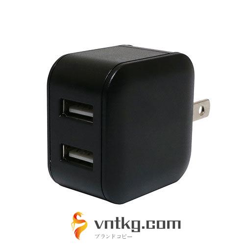 ミヨシ USB-ACアダプタ スリム 2.4A ブラック MBP-US03/BK