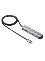 サンワサプライ USB Type-Cマルチ変換アダプタ（HDMI＋LAN付） USB-3TCHLP7S-1