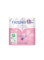 ネピアプレミアムソフトトイレットロール日本の美1.5倍巻8ロールダブル桜